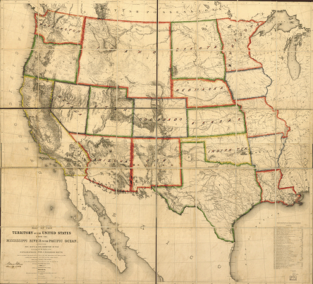 Map of the territory of the