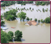 Photo of flooding on Missouri River