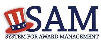 System for award management logo with an Uncle Sam hat. 