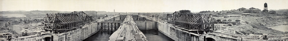 wide view of canal construction wide view of canal construction