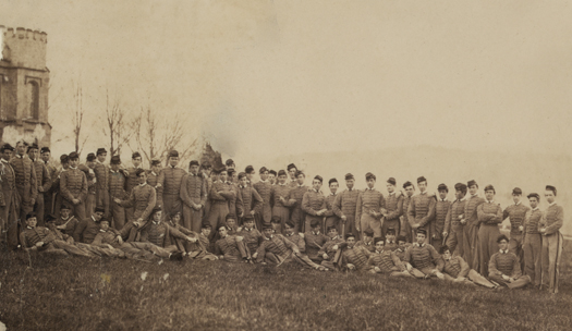 Cadets at West Point posing Cadets at West Point posing