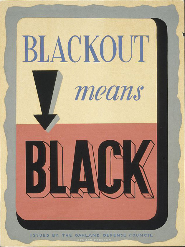 blackout warning poster