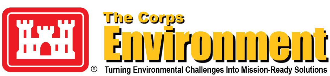 red castle logo for the U.S. Army Corps of Engineers and The Corps Environment banner