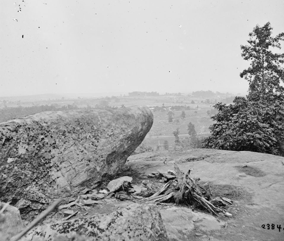 The view from atop Little Round Top