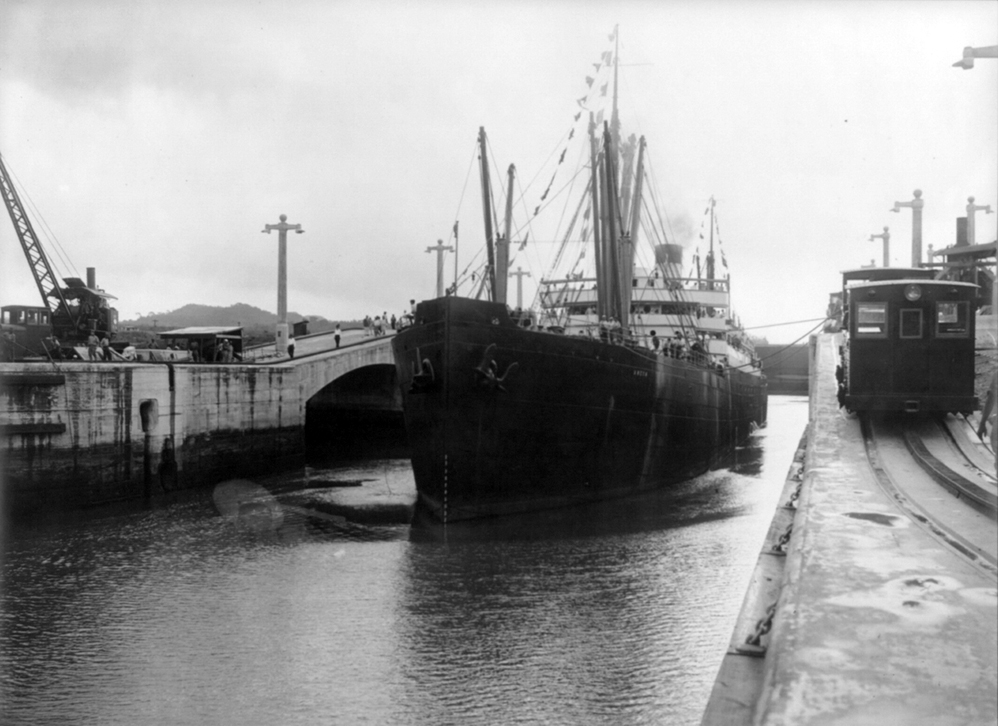 SS Ancon in west locks