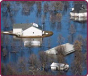 Photo of rising waters in Illinois