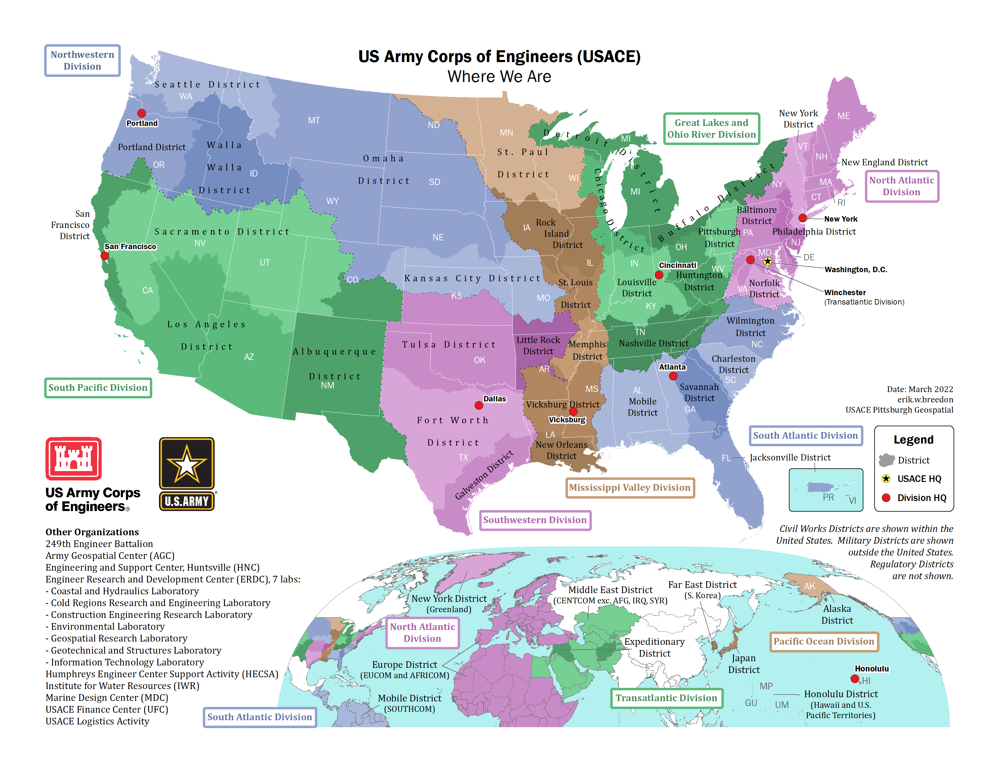 Usace Pittsburgh District Map Map -- Headquarters U.s. Army Corps Of Engineers